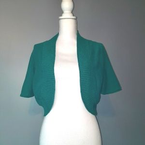 🌼3/$20 Old Navy Teal Short Sleeve Shrug Size XL